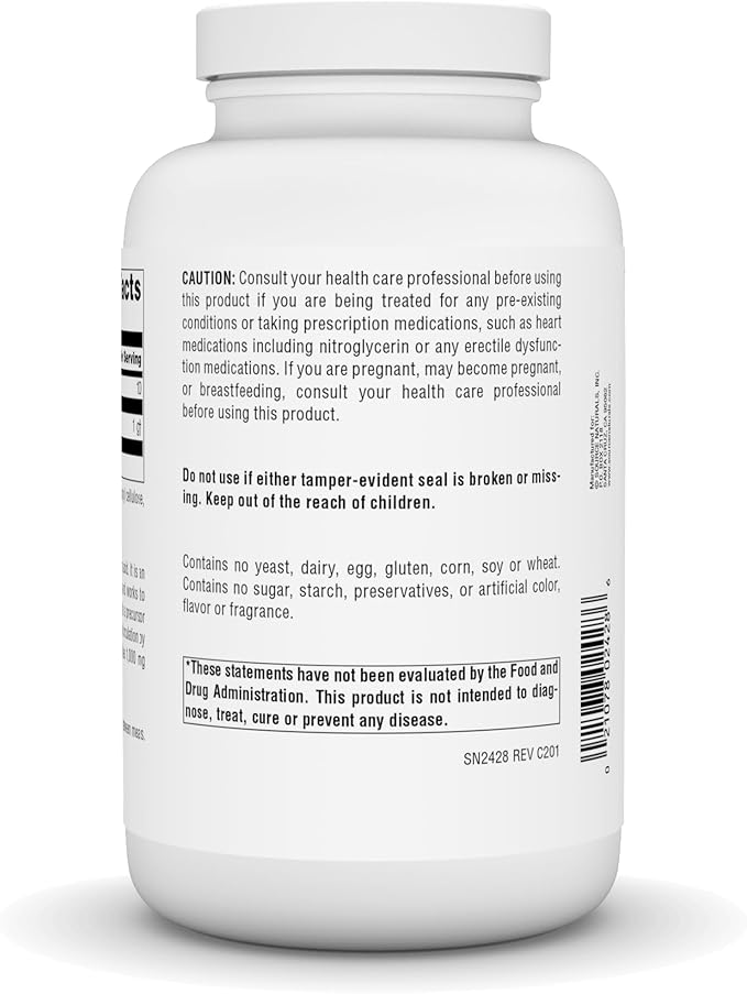 Source Naturals L-Arginine Free Form* - 1000 mg 200 Tablets