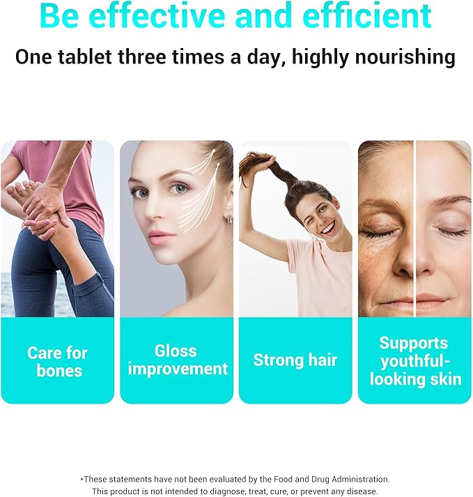 DrBioCare Collagen Peptides for Women Beauty Vitamin &amp Mineral SupplementContains Vitamin D3 Probiotics for Women &amp Collagen PeptidesVitamin B ComplexVitamin E 180 Tablets