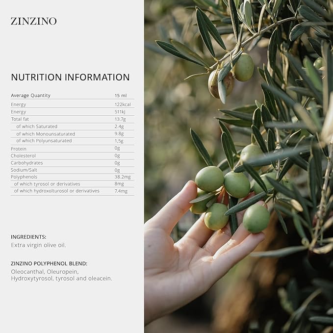 Zinzino - Revoo - Next-Generation Extra Virgin Olive Oil 30x Higher Bioactive Compounds for Health and Wellness - 250 ml