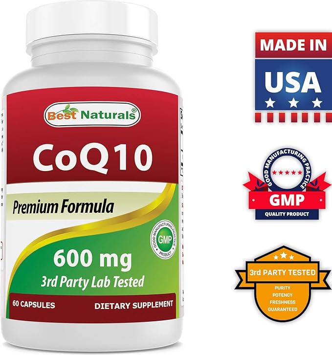 Best Naturals Acetyl L-Carnitine and Alpha Lipoic Acid 750 mg &amp CoQ10 600 mg