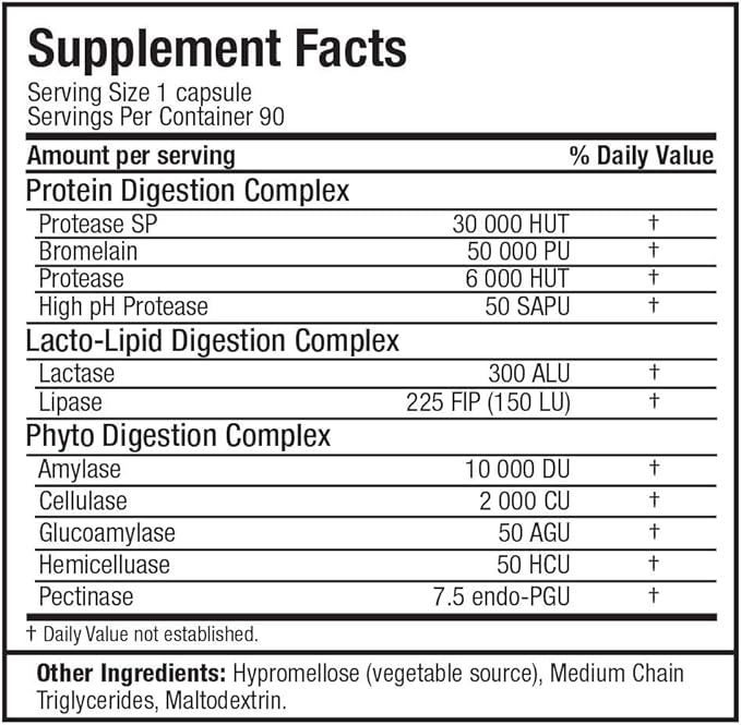 ALLMAX Digestive ENZYMES - 90 Capsules - Supports Enhanced Nutrient Digestion &amp Optimal Protein Absorption - with 11 Highly Active Enzymes - 90 Servings