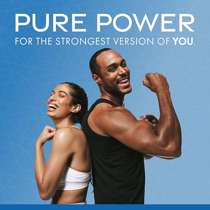 Pure Power L-Glutamine Unflavored 17.6 oz (500 g) 100 Servings (1 Jar) 5 g Per Serving Non-GMO NSF Certified for Sport Dr. Mercola