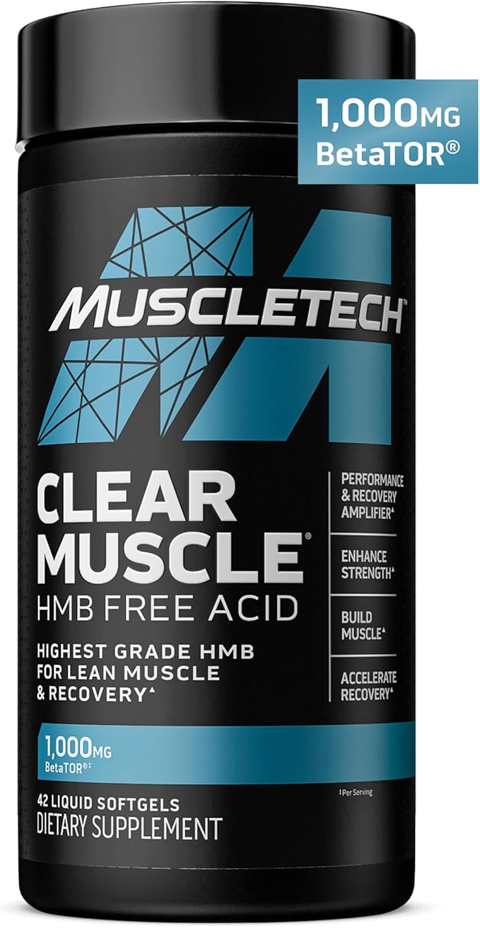 MuscleTech Cell-Tech Creatine Powder &amp Clear Muscle HMB Supplements Muscle Builder &amp Recovery Drink for Men &amp Women 6 lbs Powder &amp 42 Softgels