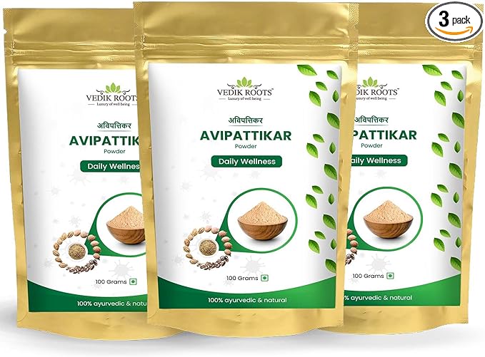 Avipattikar Churna | Herbal Digestive Blend | Organic Ingredients | 300 g (Pack of 3)