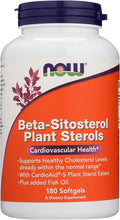 NOW FOODS SPO Beta-Sitosterol Plant Sterols with Fish Oil 180 Count