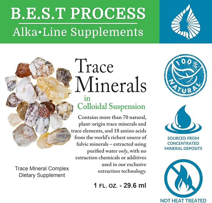 Morter Trace Minerals in Colloidal Suspension (2 Pack) Morter HealthSystem Best Process Alkaline — Nutrient Dense Trace Elements Fulvic Minerals &amp Amino Acids