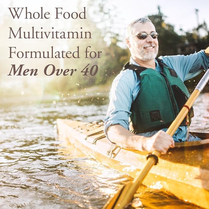 Garden of Life Organics Men's 40+ Multivitamin with Prostate Support B12 &amp Vitamins – Vegan Daily Whole Food Multivitamin Non-GMO Certified Organic 60 Tablets