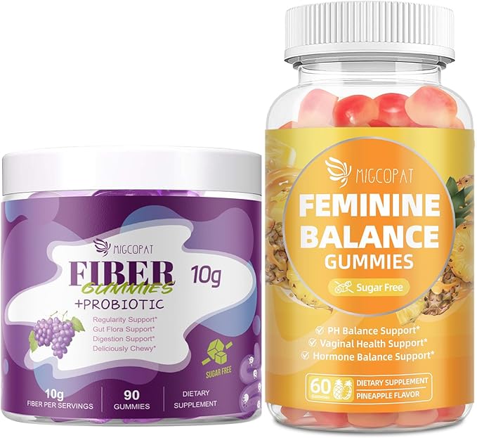 Fiber Gummies +Feminine Balance Gummies