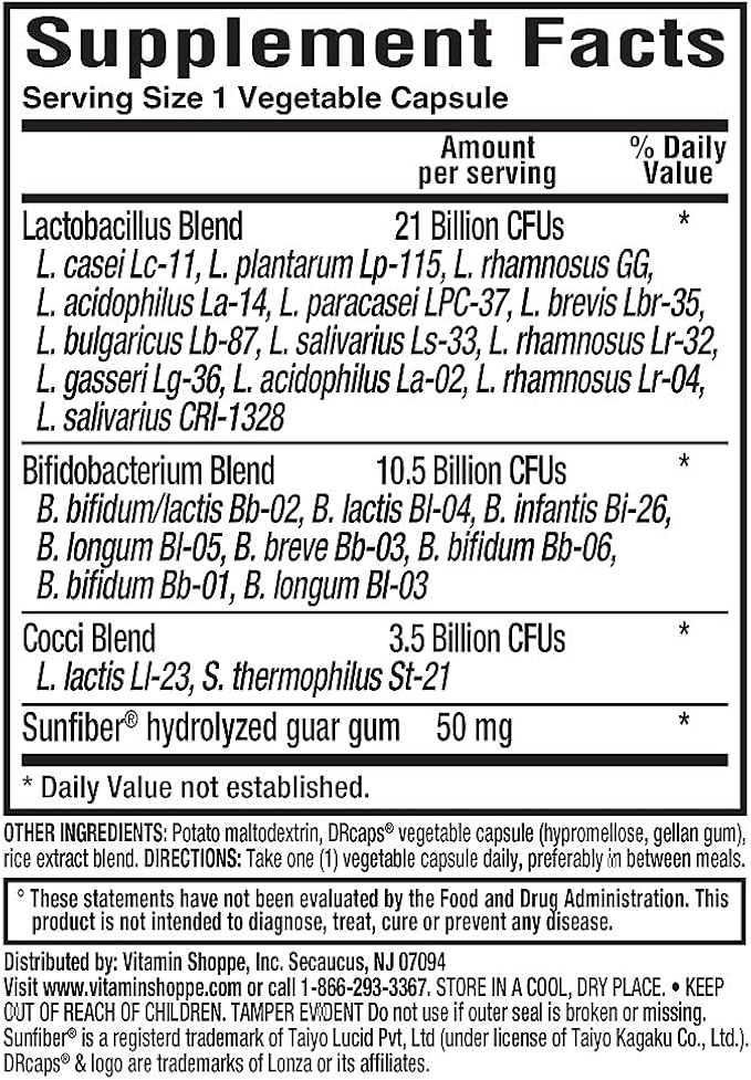 Probiotic - 35 Billion CFUs - Supports Digestive Health (60 Vegetable Capsules)