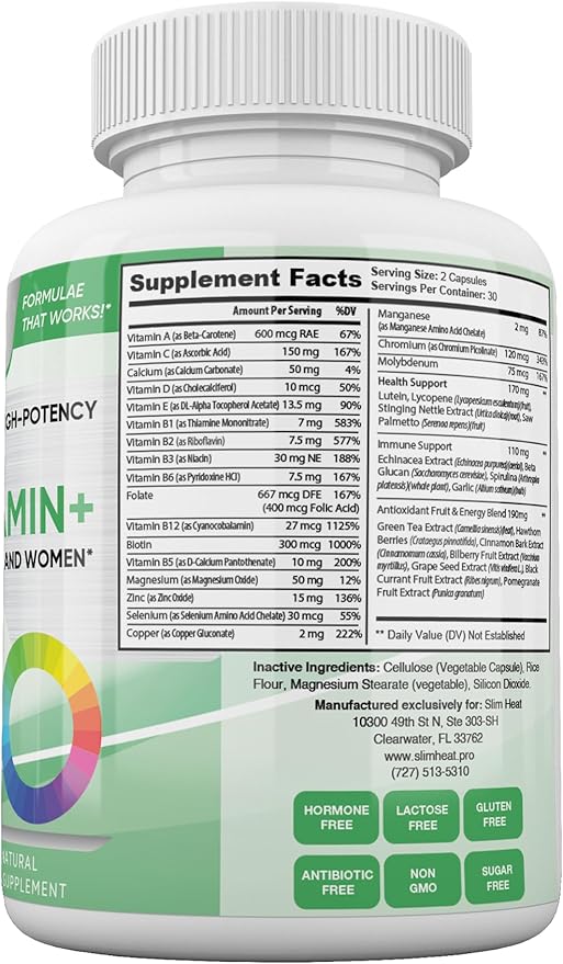 Keto Multivitamin for Women and Men - 35 Potent Pure Ingredients - Vitamin C Vitamin D Vitamin A Vitamin E and Zinc for Immune Support - Non GMO Gluten Free Sugar Free All Natural - 30 Day