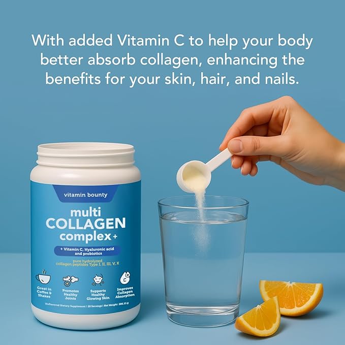Vitamin Bounty Women's Pro Daily Probiotic and Multi Collagen Complex Plus for Women's Daily Health Support
