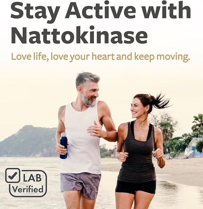 Healths Harmony Nattokinase 2000 FU (Non-GMO) Powerful Nattokinase Supplement Made from Naturally Fermented Soybeans - (6 Month Supply) 180 Vegan Natto Capsules