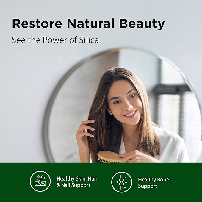 Flora FloraSil 90 Veg Capsules - Silica Supplement with Horsetail Extract for Healthy Hair Skin and Nails* - Supports Collagen Formation