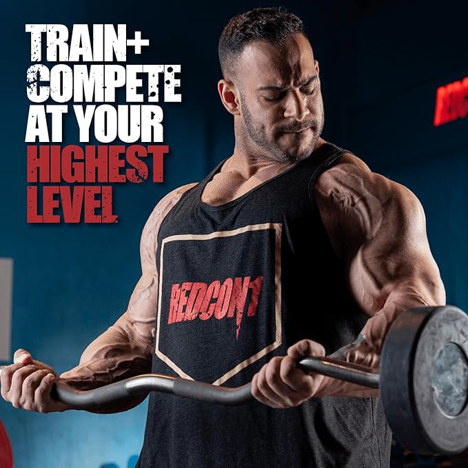 REDCON1 Total War Pre Workout - Beta Alanine + Citrulline Malate Keto Friendly Preworkout for Men &amp Women with 320mg of Caffeine - Fast Acting -Blue Lemonade (30 Servings)