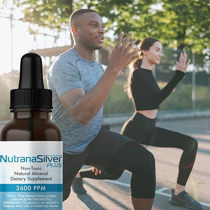 Colloidal Silver 3600 PPM - Nutrana Silver - 60 mL - Natural Mineral Dietary Supplement - Liquid Silver for Health. - Colloidal Silver Dropper