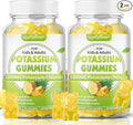 softbear Potassium Chloride Gummies 1200mg Sugar-Free Potassium Gummies for Adults Support Leg Cramps High Potency Potassium Chloride Supplement Pineapple Flavor 120 Count