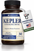 Kepler - CDP-Choline Supplement |Citicoline 500m| -Supports Memory Focus &amp Cognitive Function - for Focus &amp Mental Clarity - Gluten Free &amp Non-GMO - Dietary Supplement - 30 Capsules