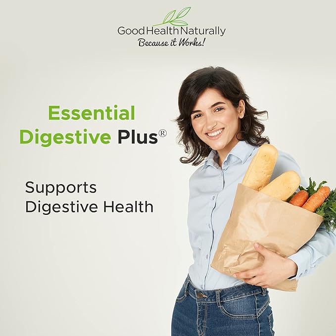 GOOD HEALTH NATURALLY BECAUSE IT WORKS! Essential Digestive Plus™ New Improved Formula for Improved Gluten Digestion