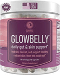 Glowing Skin Supplement with Gotu Kola Moringa Sea Moss Astaxanthin &amp Tremella Mushroom – for Skin Hydration Gut Health Anti-Aging &amp Radiance – 90 Capsules