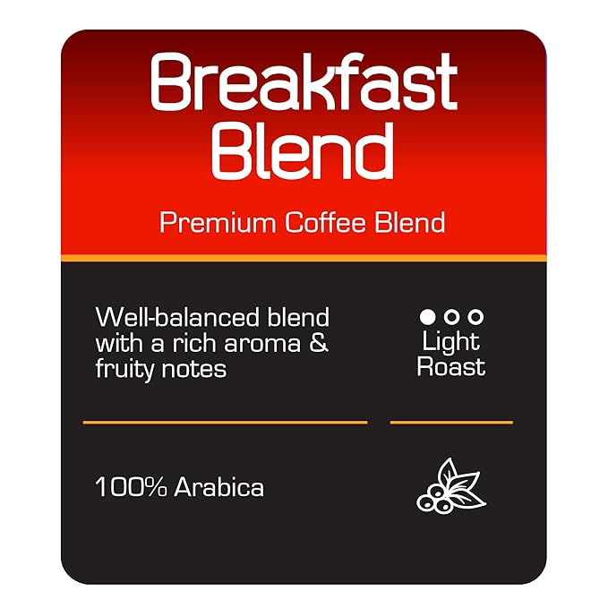 Roast Ridge Single Serve Coffee Pods for Keurig K-Cup Brewers Breakfast Blend Light Roast 60 Count