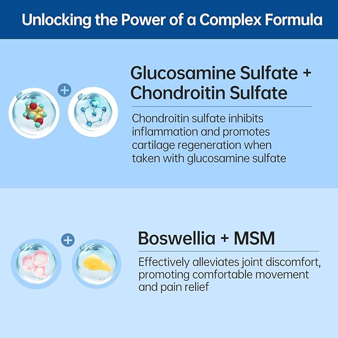 purmeo 5-Day Fast-Acting Joint Health Supplement - Support for Comfort Cartilage Strength &amp Flexibility - OVOMET Eggshell Membrane Glucosamine Chondroitin MSM &amp Boswellia - Made in Germany