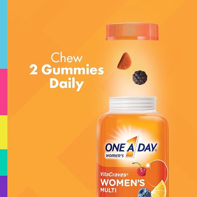 One A Day Women’s Multivitamin Supplement with Vitamins A C E B1 B2 B6 B12 Biotin Calcium and Vitamin D 150 count
