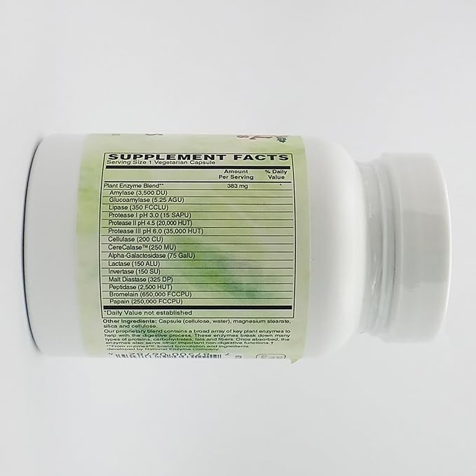 Holly Hill Health Foods Ultra Veggie Enzymes 120 Vegetarian Capsules