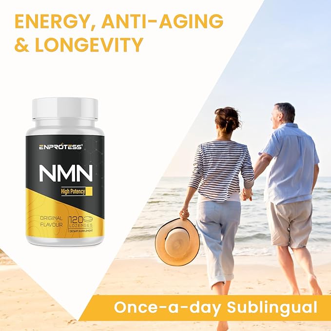 Sublingual NMN 500mg Max Absorbency &amp Fast-Acting NMN Supplement（120-Day Supply） 99% Pure NMN (Nicotinamide Mononucleotide) for NAD Cell Immune Energy Muscle Anti-Aging Longevity 120 Loze
