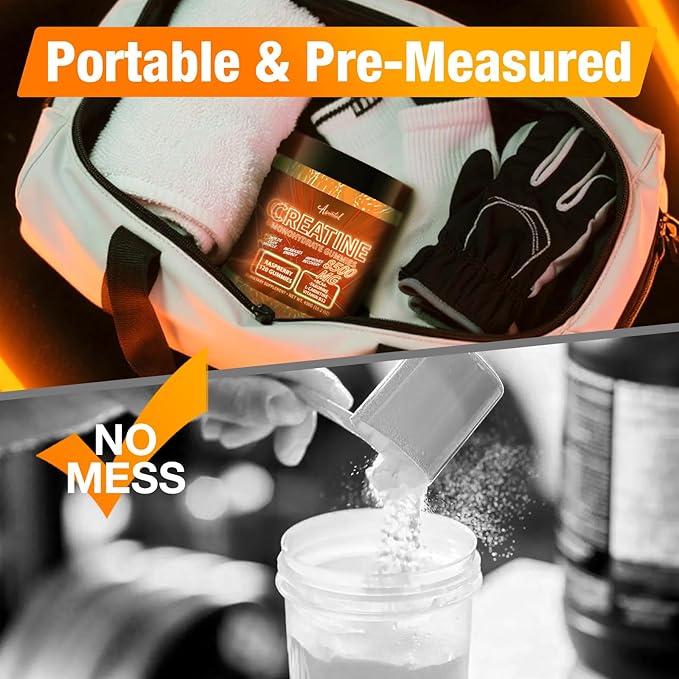 Creatine Monohydrate Gummies Complex 8500 MG for Men &amp Women Creatine Monohydrate Supplement for Muscle Growth Strength &amp Energy Support Pre Workout Gummies 120 Count Mango Flavor