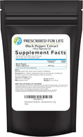 Prescribed For Life Piperine Powder 95% Black Pepper Extract Powder Gluten Free Vegan Non GMO Natural Antioxidant (14g)