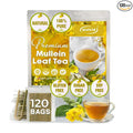 Mullein Leaf Tea Bags 100% Natural &amp Pure from Mullein Leaves.Loose Leaf Mullein Herbal Tea. Made with Natural Material Tea Bags. No Sugar No Caffeine Vegan