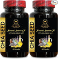 CHIA Seed Supplement - Plant Based Omega 3 6 9 Supplement and Daily Fiber Capsules Promotes Digestive Health High Fiber and Protein with Omega-3 Supplement - 2 Bottles 120 Capsules