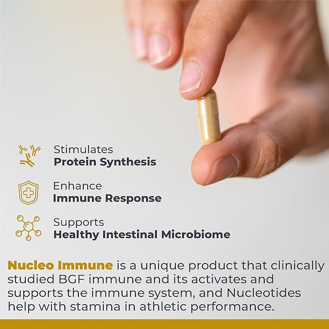 Premier Research Labs Nucleo Immune - Beta Glucan Supplements Beta Glucans Phytochemicals Prickly Pear Fiber Immune Support - 90 Capsules