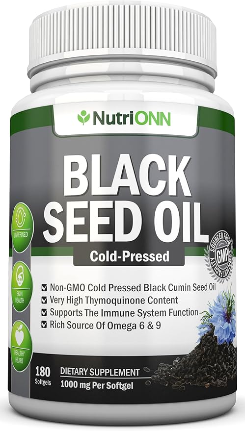 Black Seed Oil Softgels &amp Rhodiola Rosea Capsules - Targeted Vitality and Immunity Boost