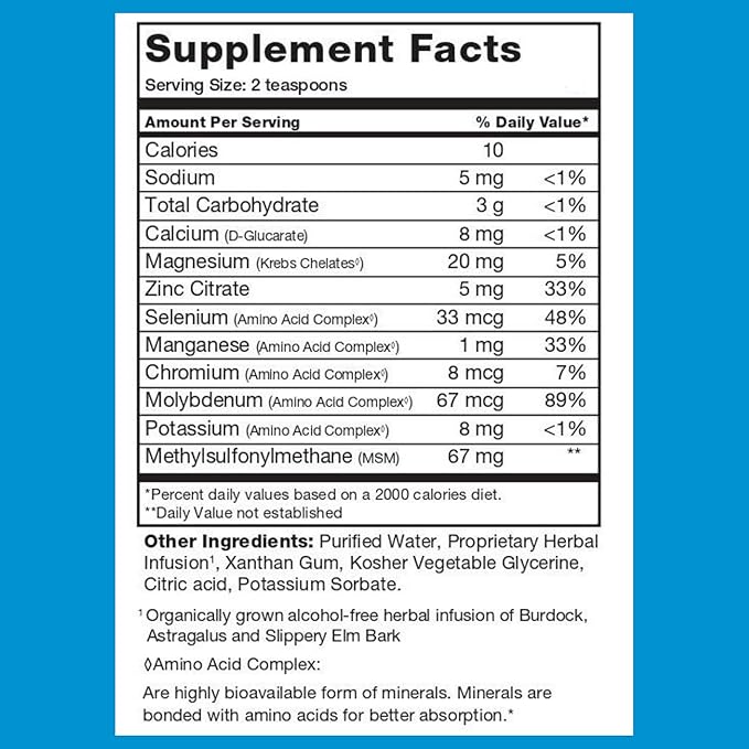 BrainChild Nutritionals Spectrum Support Minerals Liquid Supplement for Autism - Well Absorbed for Kids &amp Adults on the Spectrum Ultra-Colloidal Suspension Casein-Free Unflavored 32oz