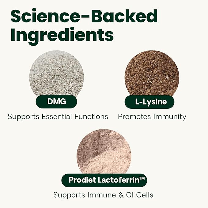 VetriScience Ultimate Strength Lysine Immunity Health Powder for Cats &amp Kittens Supplement for Allergy &amp Nasal Support Sneezing Runny Nose &amp Watery Eyes Chicken &amp Cheese Flavor 60