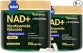 NAD+ Supplement with Nicotinamide Riboside &amp Resveratrol 900mg – Anti-Aging Support for Women &amp Men NMN Alternative Vegan Non-GMO - 100 Capsules 2 Pack