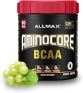 ALLMAX AMINOCORE BCAA Powder for Workout Muscle Recovery &amp Increased Endurance - Sugar Free No Fillers 8.18 Grams Bcaas Amino Acids B Vitamins for Women and Men- 90 Servings | White Grape 1035g