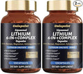 2 Packs Lisopomal Lithium Orotate Complex Capsules Lithium Orotate 20 mg Magnesium Glycinate &amp Ashwagandha Brain Health Supplements for Cognitive Mood &amp Memory – Non-GMO 240 Vegan Capsule