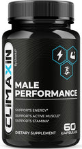 Climaxin for Men Capsules - Official Premium Climaxin Pills Supplement Support - Maximum Strength Advanced Formula Multivitamin for Overall Health &amp Wellness 60 Capsules for 1 Month