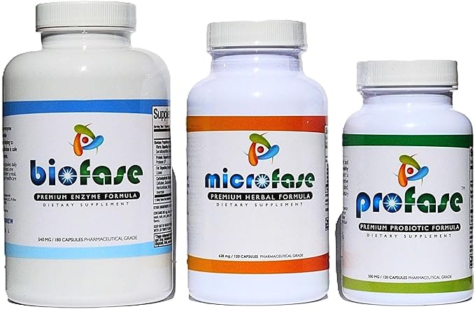 Biofase-Profase-Microfase-Kit - Biofilm Defense - Intestinal Cleanse Kit - Advanced Support for Flora Balance
