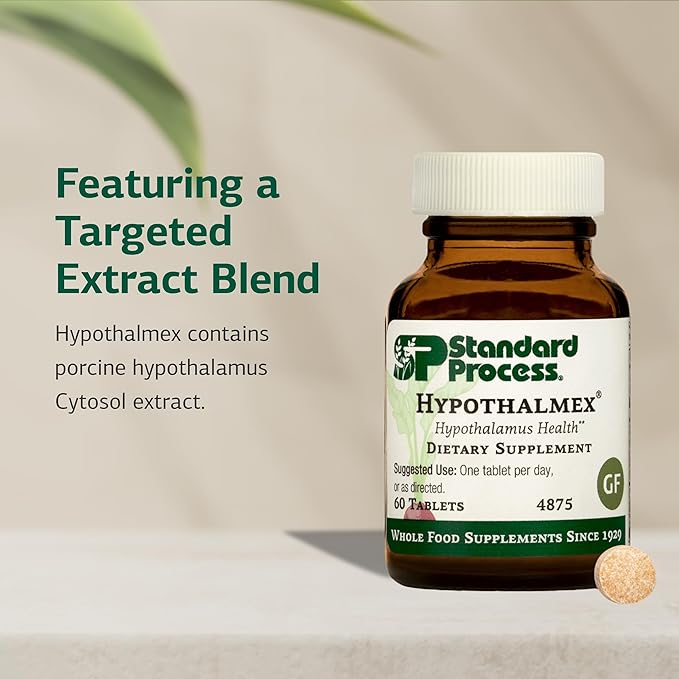 Standard Process Hypothalmex - Includes Proprietary Cytosol Extract Blend with Porcine Hypothalamus Cytosol Extract - 60 Tablets