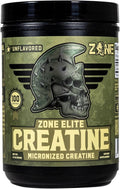 Zone Creatine Monohydrate Powder - Micronized Creatine for Men and Women Suppot Muscle Growth Endurance (Unflavored 5g per Scoop 100 Servings)