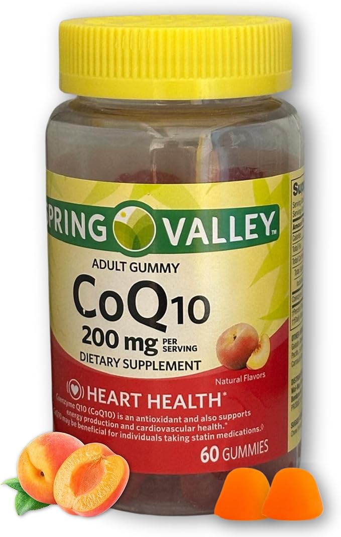 Coq10 200mg Gummies- Coenzyme Supplement for Adults 60 ct (Pack of 1) Boxed By Fusion Shop Store