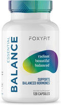 Essential Balance Hormonal Support and Vitamin Supplement for Women by Foxy Fit – Antioxidant Healthy Skin &amp Hair for Daily Use* (30 Servings)