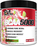 Evlution EVL BCAAs Amino Acids Powder - BCAA Powder Post Workout Recovery Drink and Stim Free Pre Workout Energy - 5g Branched Chain Amino Acids Supplement for Men - Cherry Limeade