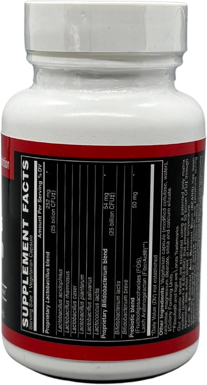 TOUGH-N-TONE Women's 50 Billion Probiotic Formula A Shelf-Stable high-Potency Proprietary Blend containing 50 Billion viable Cells per Capsule and Designed Especially for Women.