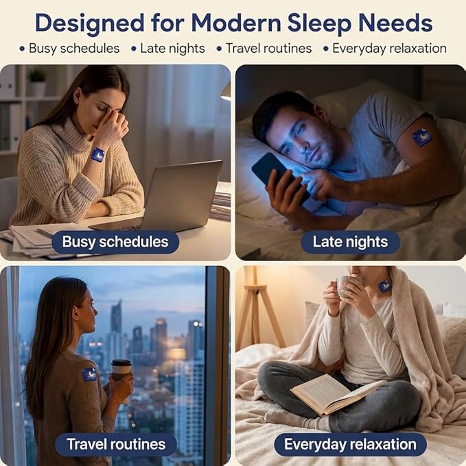 Drowzen Sleep Patches Delorien Sleep Patches for Adults Herbal Melatonin &amp Valerian Night Patches Sleeping Stickers for Relaxation &amp Nighttime Rest 30 Patches (2PCS)