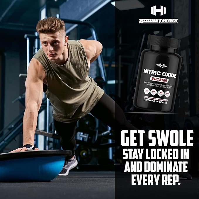 DAMN GOOD The Hodge Twins Nitric Oxide Booster – Beet Root Nitric Oxide &amp Arginine Citrulline Supplement Pomegranate Blend for Workout Drive Endurance Support &amp Pump Power - 90 Capsules