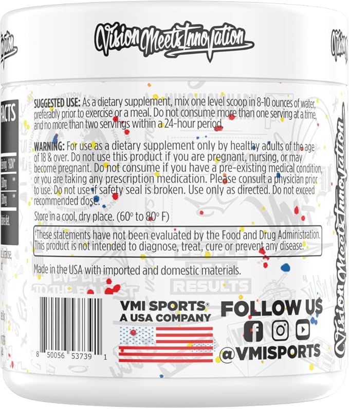 VMI Sports L-Carnitine 3000 Powder | 3000 mg L-Carnitine | Metabolic Support Maximum Absorption Formula | Great Taste for Men &amp Women | 30 Servings (30 Servings Sour Candy)